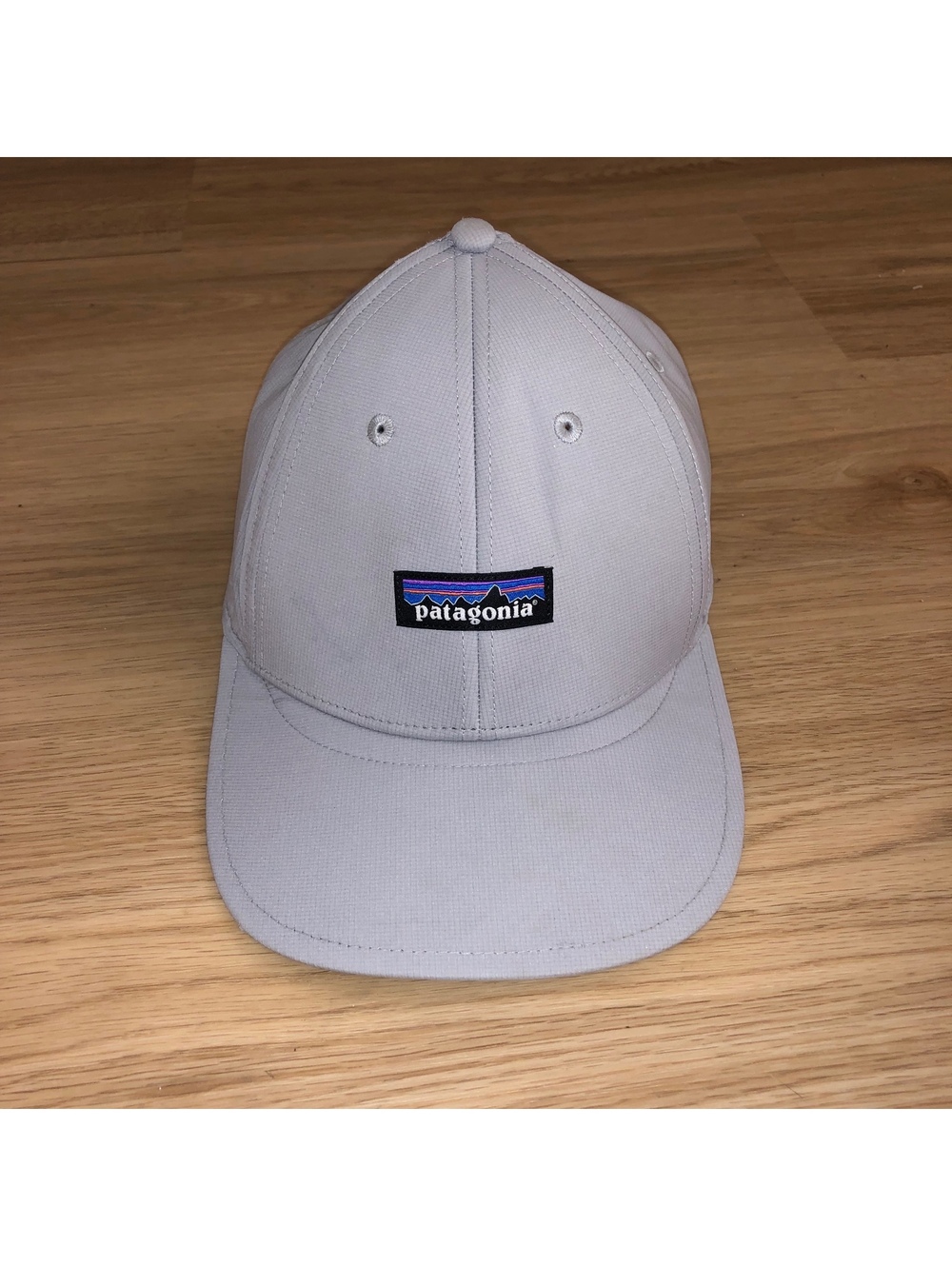 PATAGONIA AIRSHED HAT CAP SALT GRAY STRAPBACK ADJUSTABLE RARE LIGHTWEIGHT